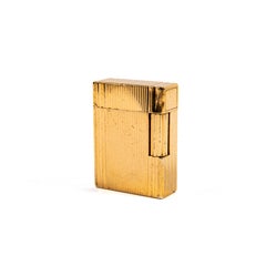 Vintage Gold Plated S.T. DUPONT Ligne 1 BR Small Lighter 1990s
