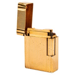 Vintage Gold Plated S.T. DUPONT Ligne 1 BR Small Lighter 1990s