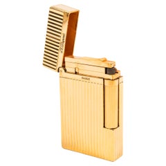Vintage Vergoldet S.T. DUPONT Ligne 2 Montparnasse-Leuchte, 1990er Jahre