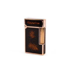 Vintage Gold Plated S.T. DUPONT Ligne 2 Regular Lighter Gold Dust 1990s