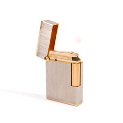 Vintage Gold Plated S.T. DUPONT Ligne 2 Petit Briquet Palladium 1990