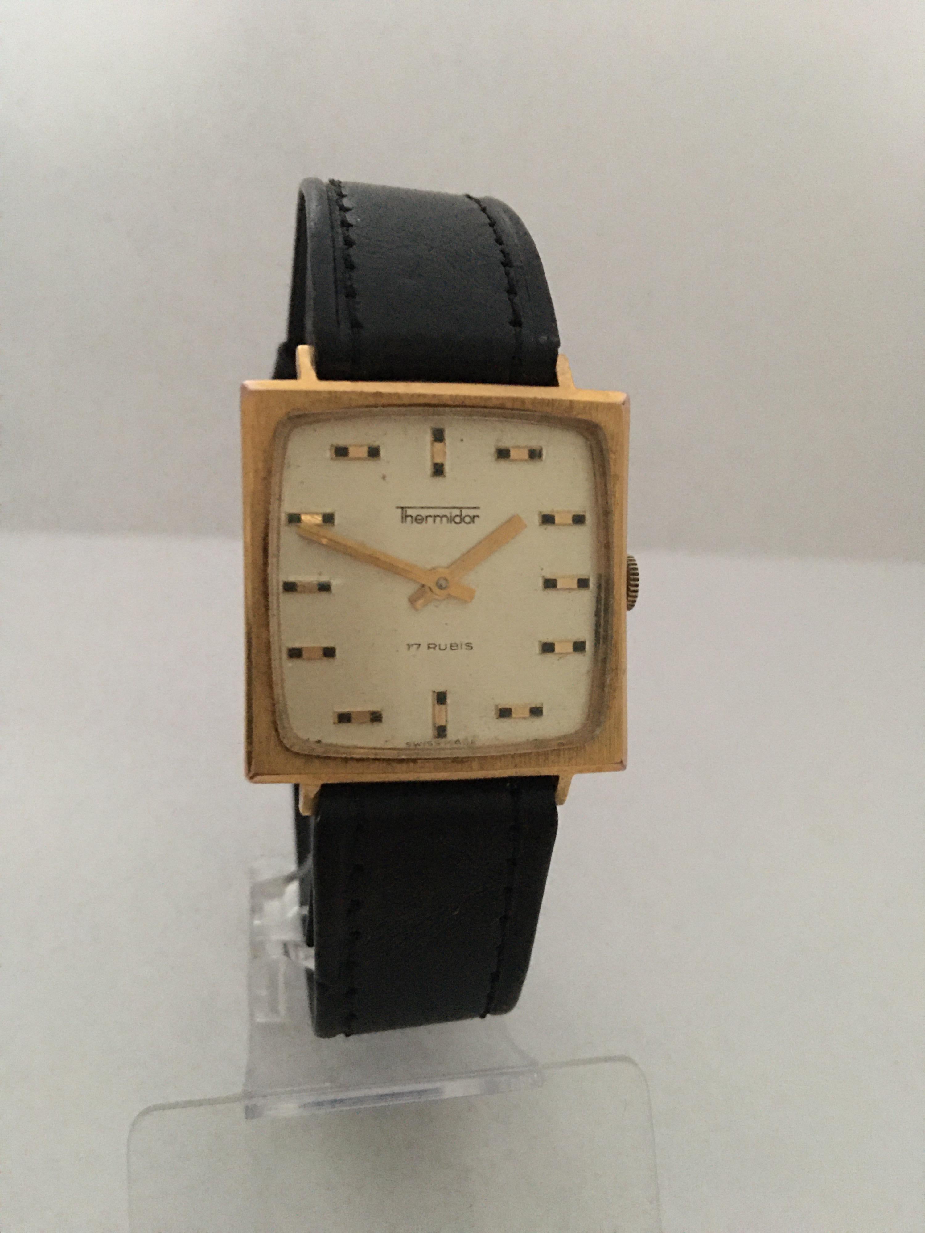 Vintage Gold-Plated and Steel Swiss Mechanical Watch 8