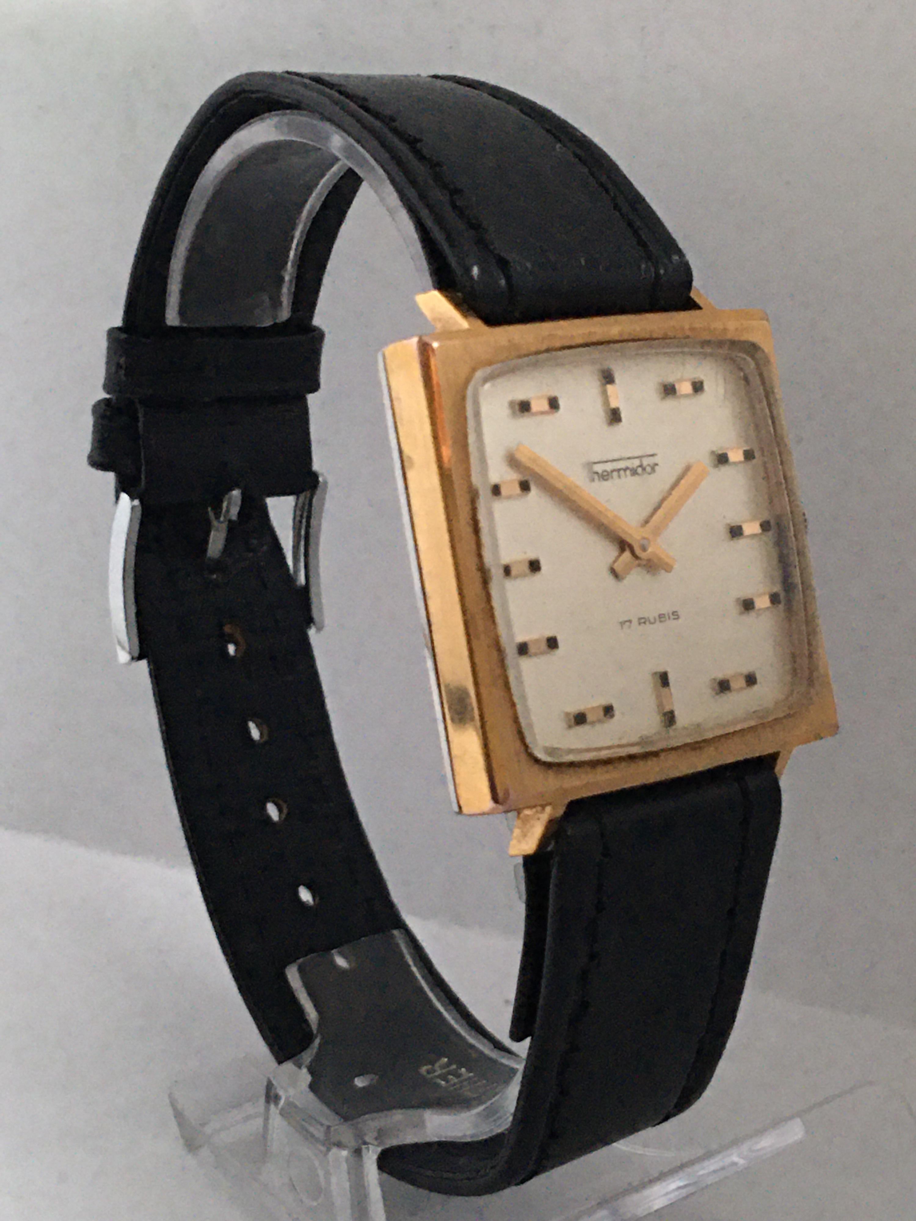 Vintage Gold-Plated and Steel Swiss Mechanical Watch 2
