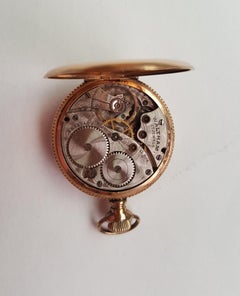 Vintage 14kt Yellow Gold-Plated Waltham Pocket Watch, 1920's, Working, 17 Jewel