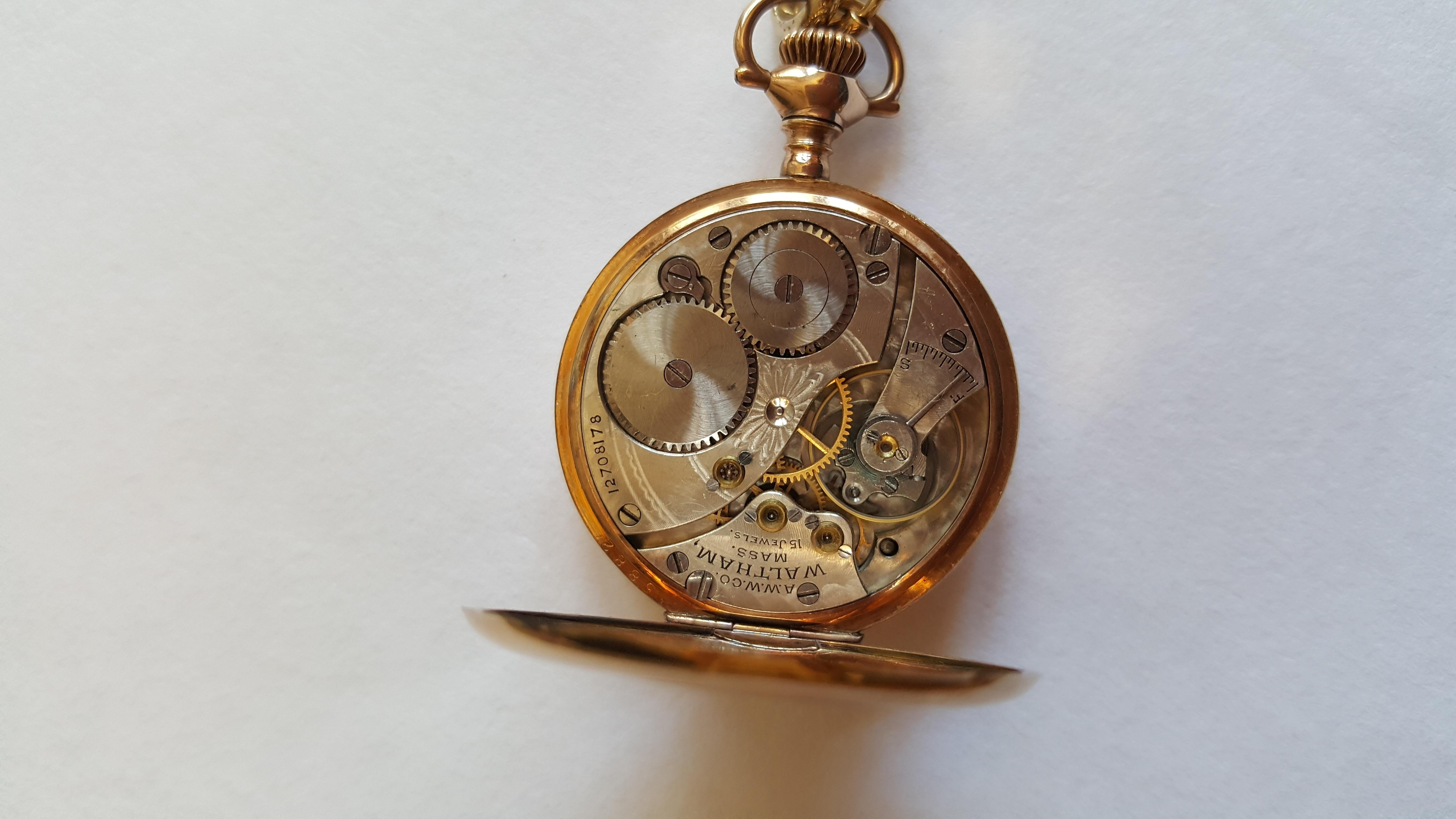 1920 waltham pocket watch value