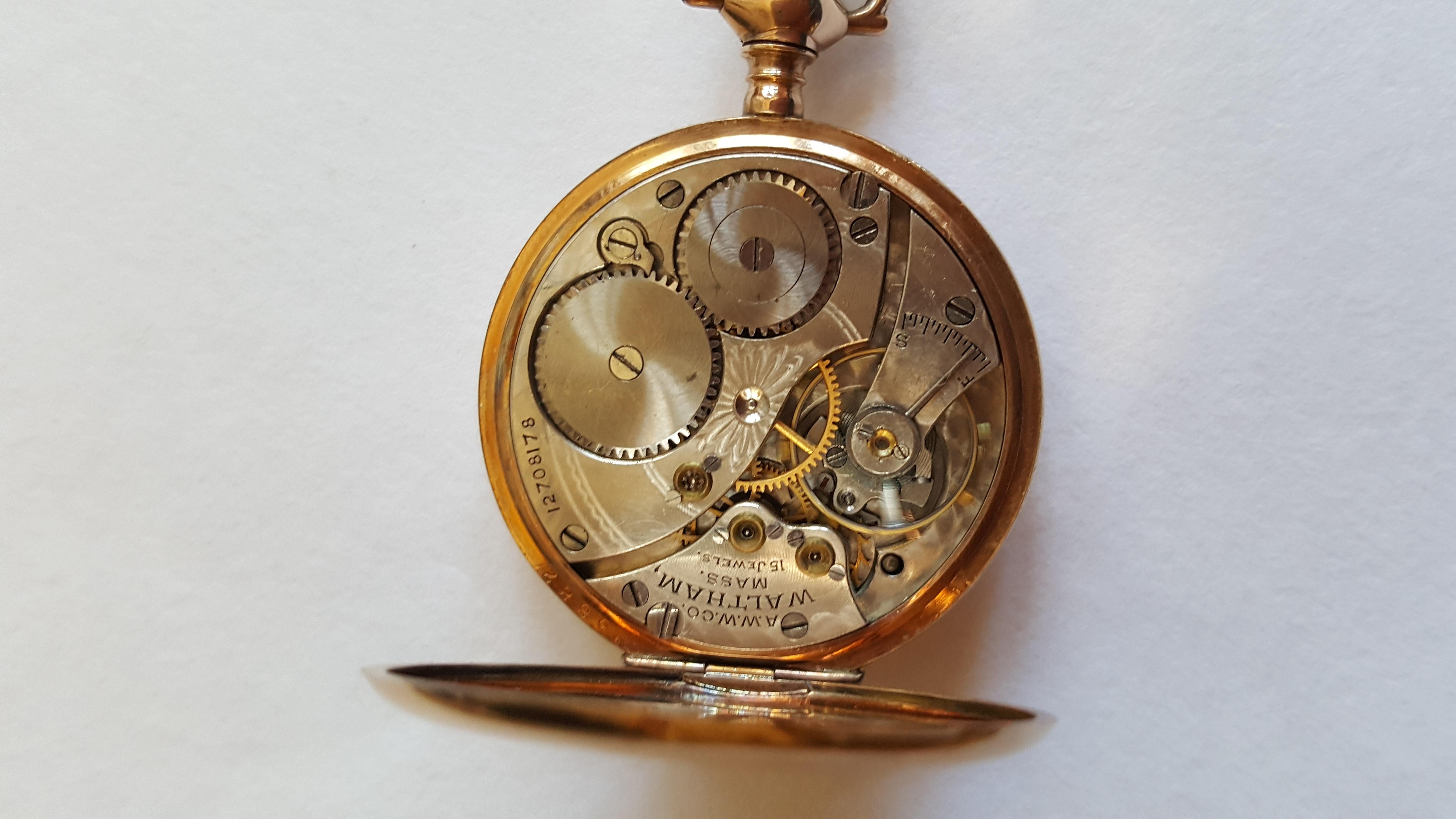 vintage waltham pocket watch