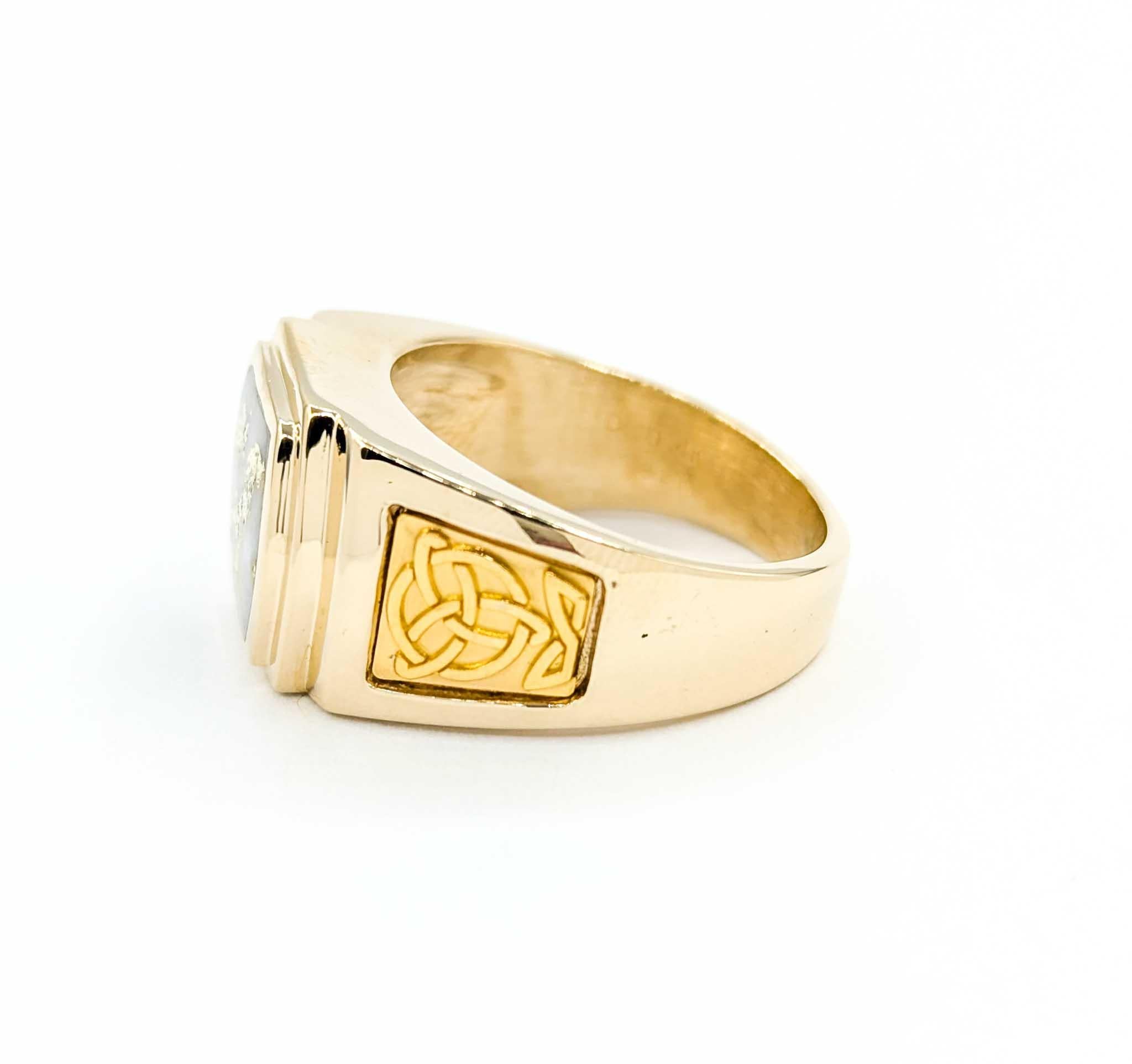 Vintage Gold Quartz Ring in Yellow Gold 5