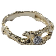 Goldring „Diamonddust“ aus Gold, entworfen von B. Weckstrom für Lapponia. Hergestellt 1983.