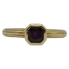 vintage 18k gold ring with ruby