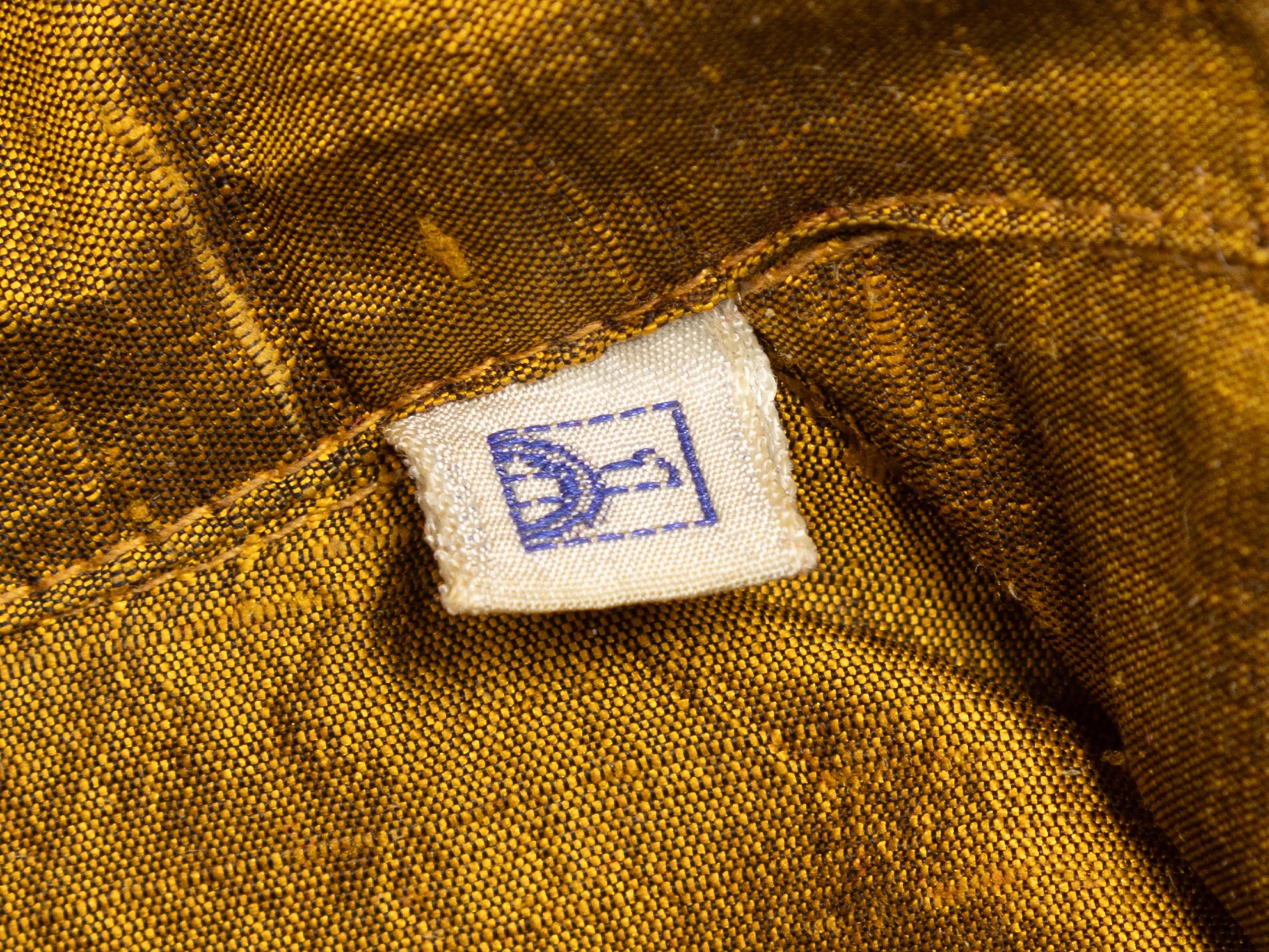Women's Vintage Gold Romeo Gigli Silk Button-Up Top