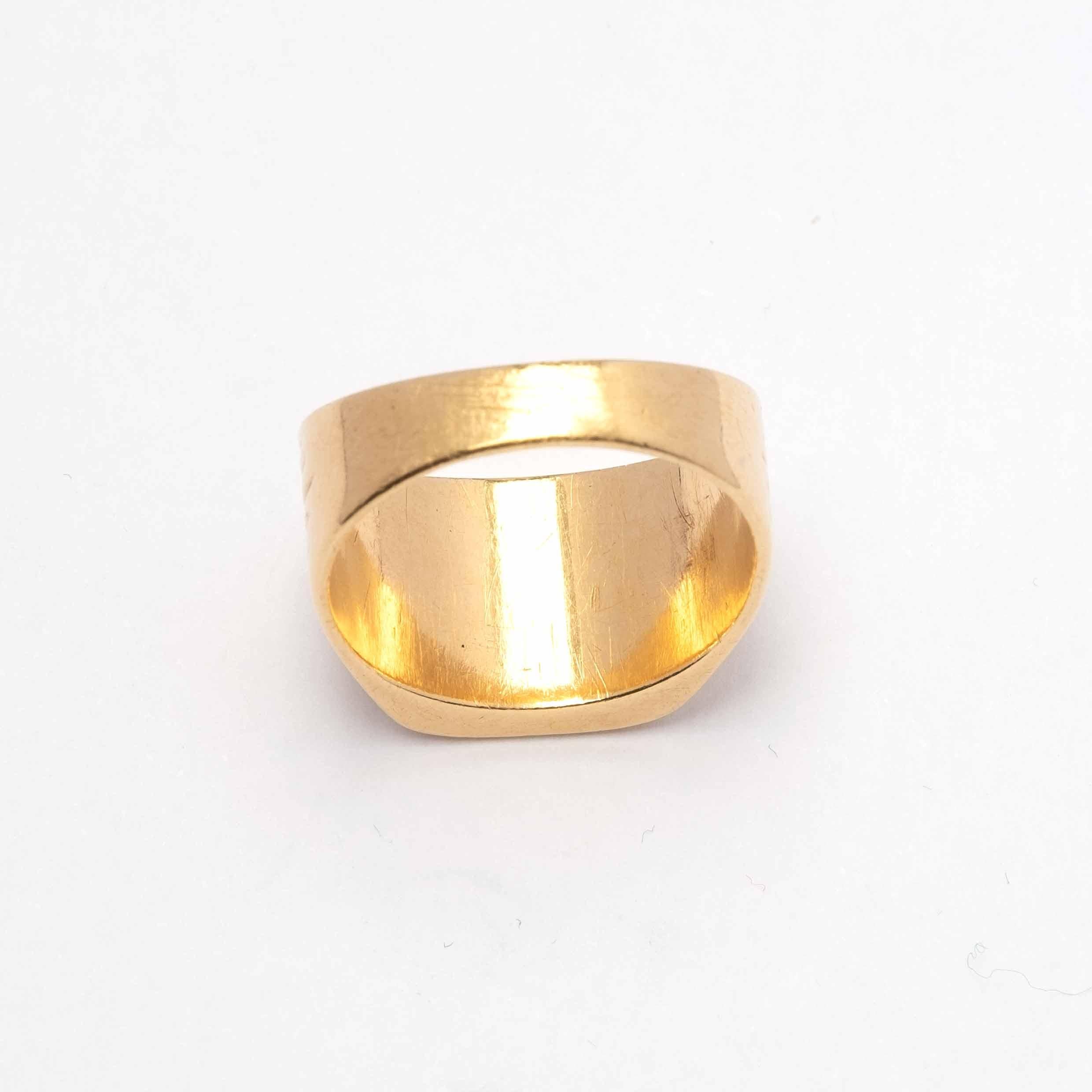 Anillo de sello de oro vintage Escudo de San Marino en Bueno estado para la venta en Milano, MI