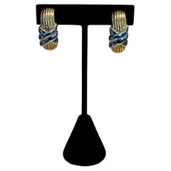 Vintage Gold & Silver Toned Clip on Earrings