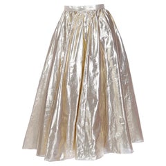 Vintage Gold Tissue Lame Evening Skirt