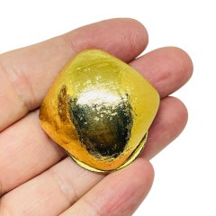 Clip d'écharpe vintage en or