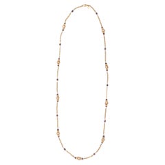 Vintage Gold-Tone Celine Chain-Link Long Necklace