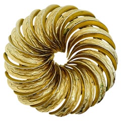 Vintage gold tone designer brooch