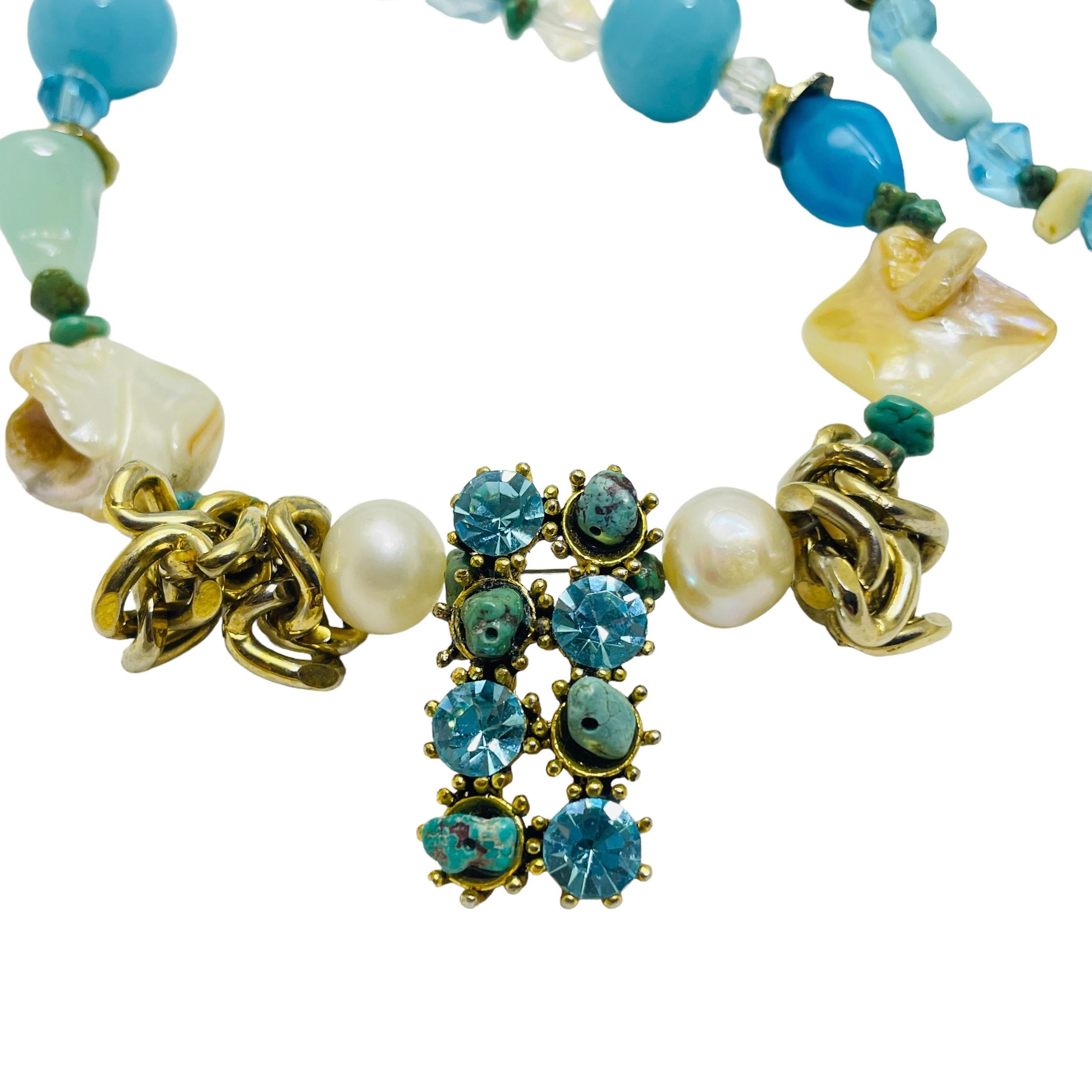 DETAILS

• unsigned 

• gold tone with glass beads

• vintage designer necklace

MEASUREMENTS  

• 

CONDITION

•  very good vintage condition with minimal signs of wear 

 Sku 41

❤️❤️  VINTAGE DESIGNER JEWELRY ❤️❤️

❤️❤️  ALEXANDER’S BOUTIQUE  ❤️❤️
