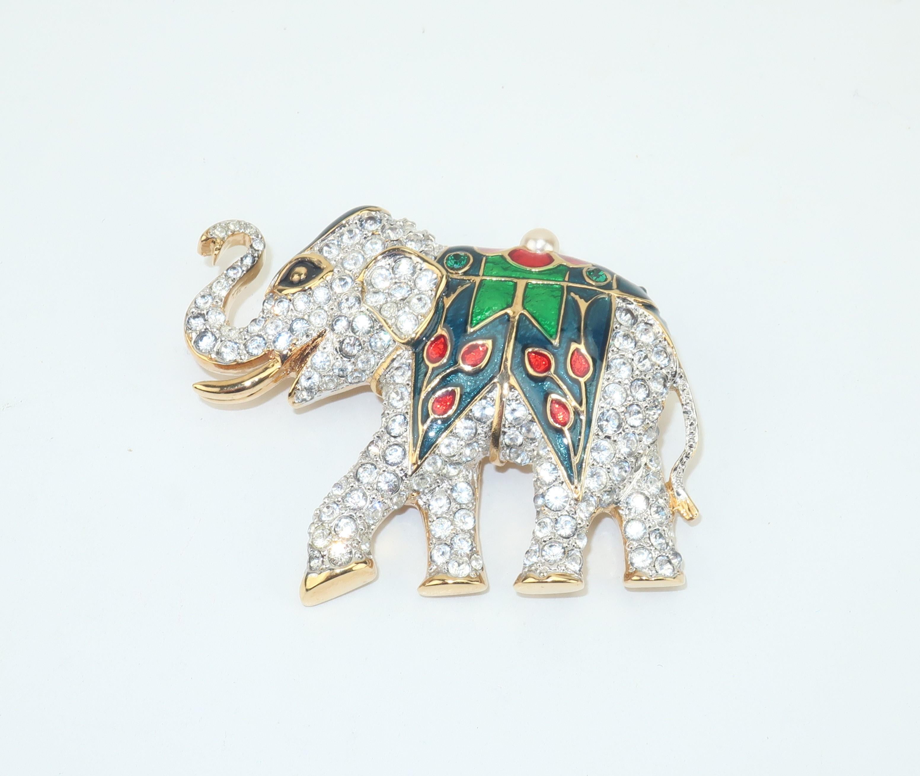 elephant brooch vintage