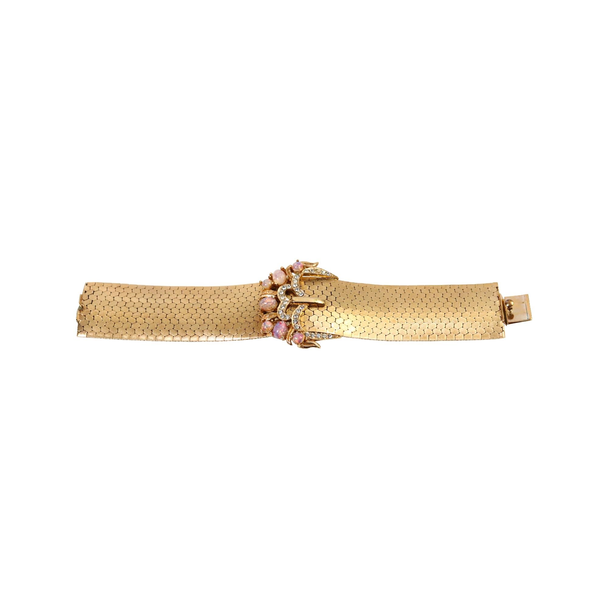 Bracciale flessibile vintage in tonalità oro, circa anni '80 in vendita 3