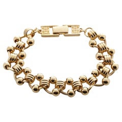 Retro Gold Tone Link Bracelet