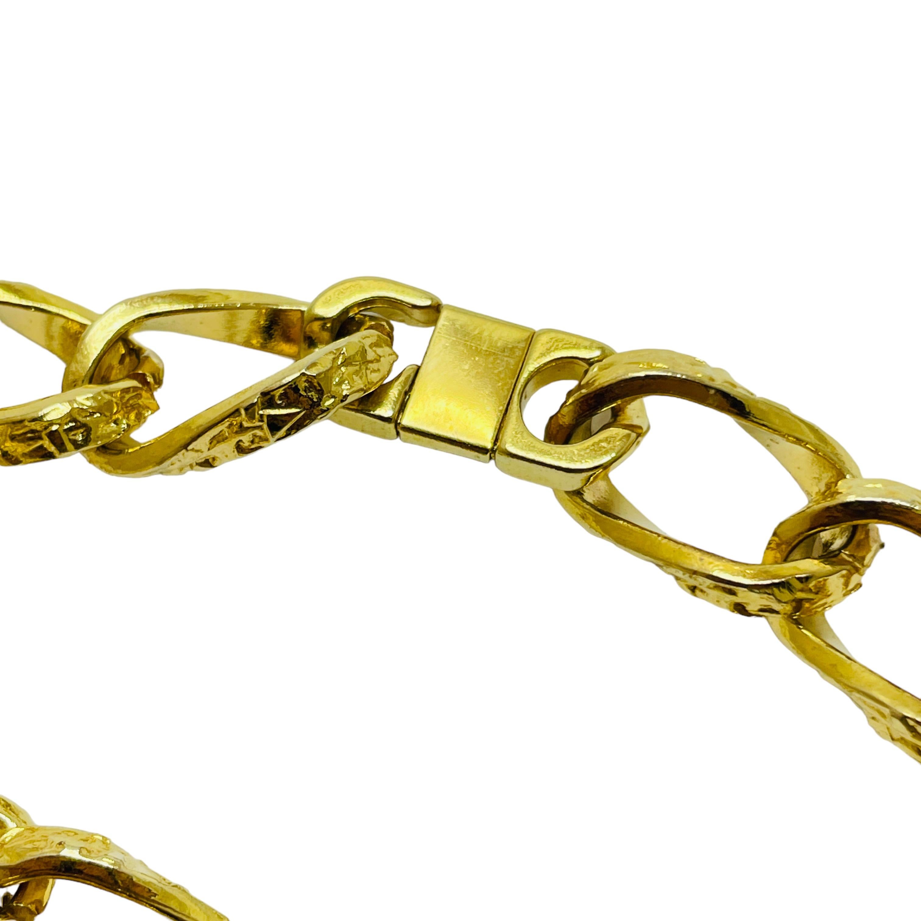 da uomo o donna Collana a catena massiccia in tonalità oro Vintage in vendita
