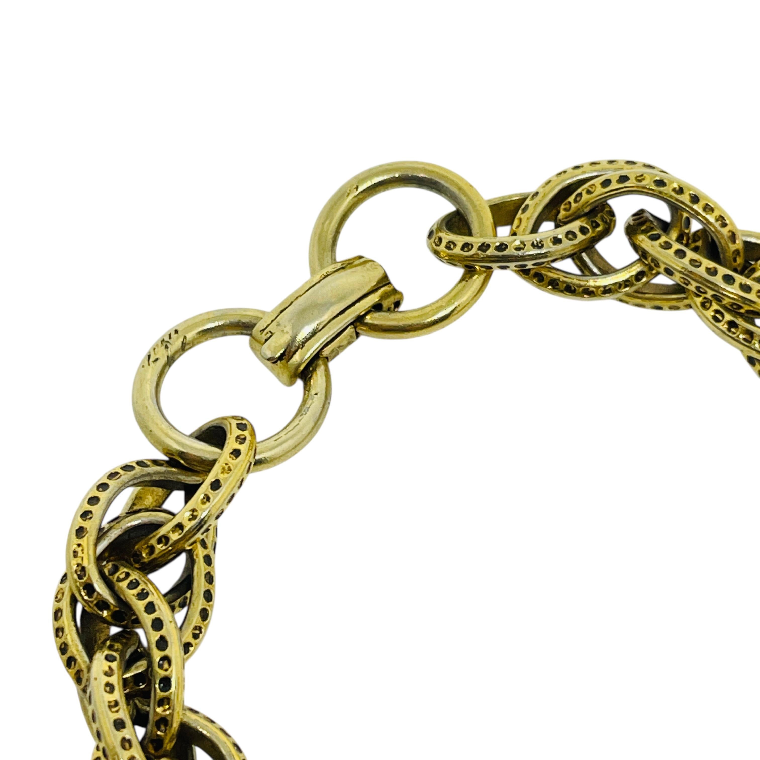 da uomo o donna Braccialetto d'epoca con catena di charme in finto turchese in vetro lattiginoso in vendita