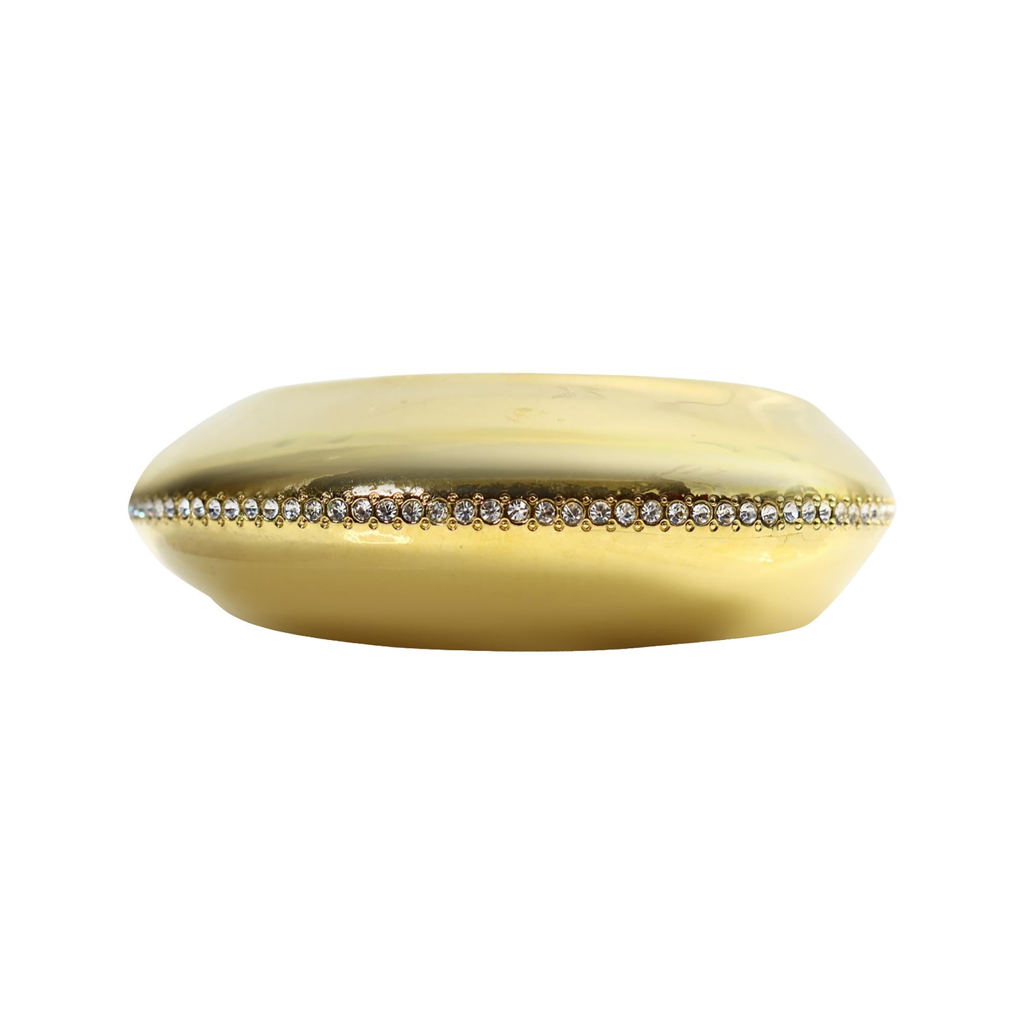Femenino o masculino Pulsera vintage de diamantes ovalados en tono dorado en venta