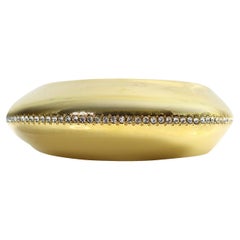 Retro Gold Tone Oval Diamante Bracelet