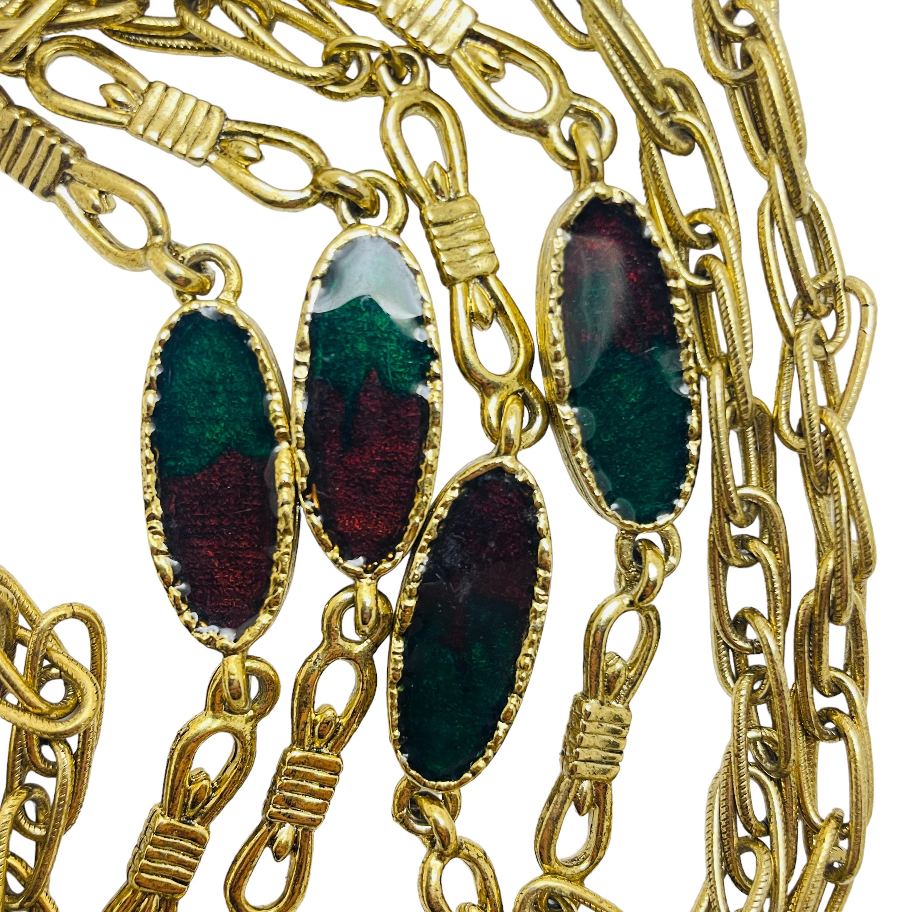DETAILS

• unsigned 

• gold tone with poured glass

• vintage designer necklace

MEASUREMENTS  

• 

CONDITION

•  very good vintage condition with minimal signs of wear 

 Sku 41

❤️❤️  VINTAGE DESIGNER JEWELRY ❤️❤️

❤️❤️  ALEXANDER’S BOUTIQUE 