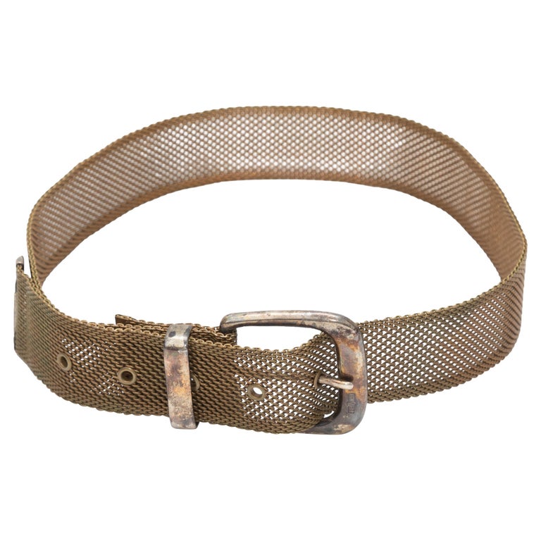 Ralph Lauren Gold Mesh Belt Braided Cotton Belt main image 3