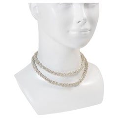 Collana di rondelle in tonalità oro vintage, circa anni '1960