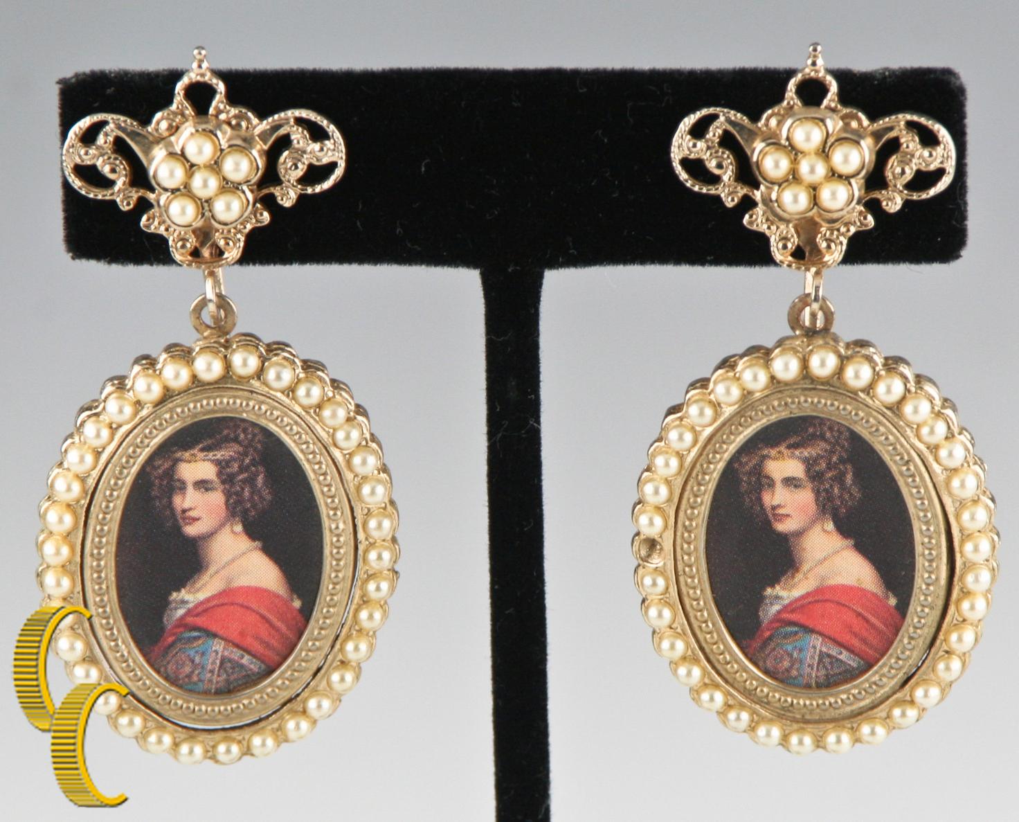 Vintage Gold-Tone Screwback Non-Pierced 