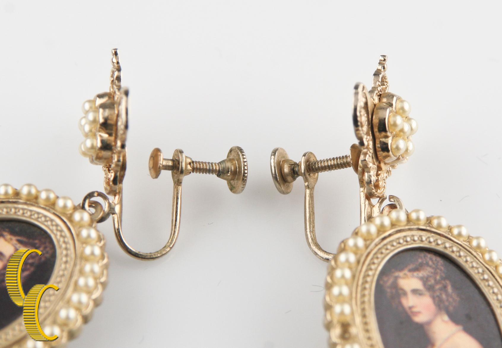 Women's or Men's Vintage Gold-Tone Screwback Non-Pierced 