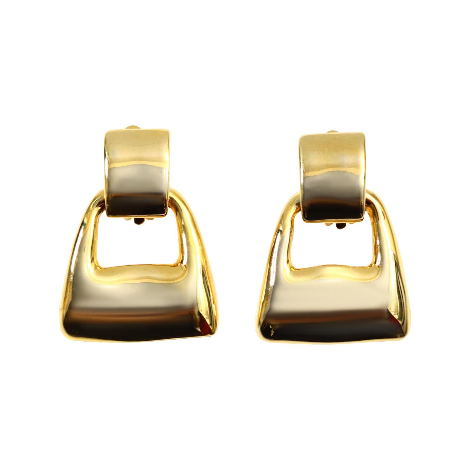 square door knocker earrings