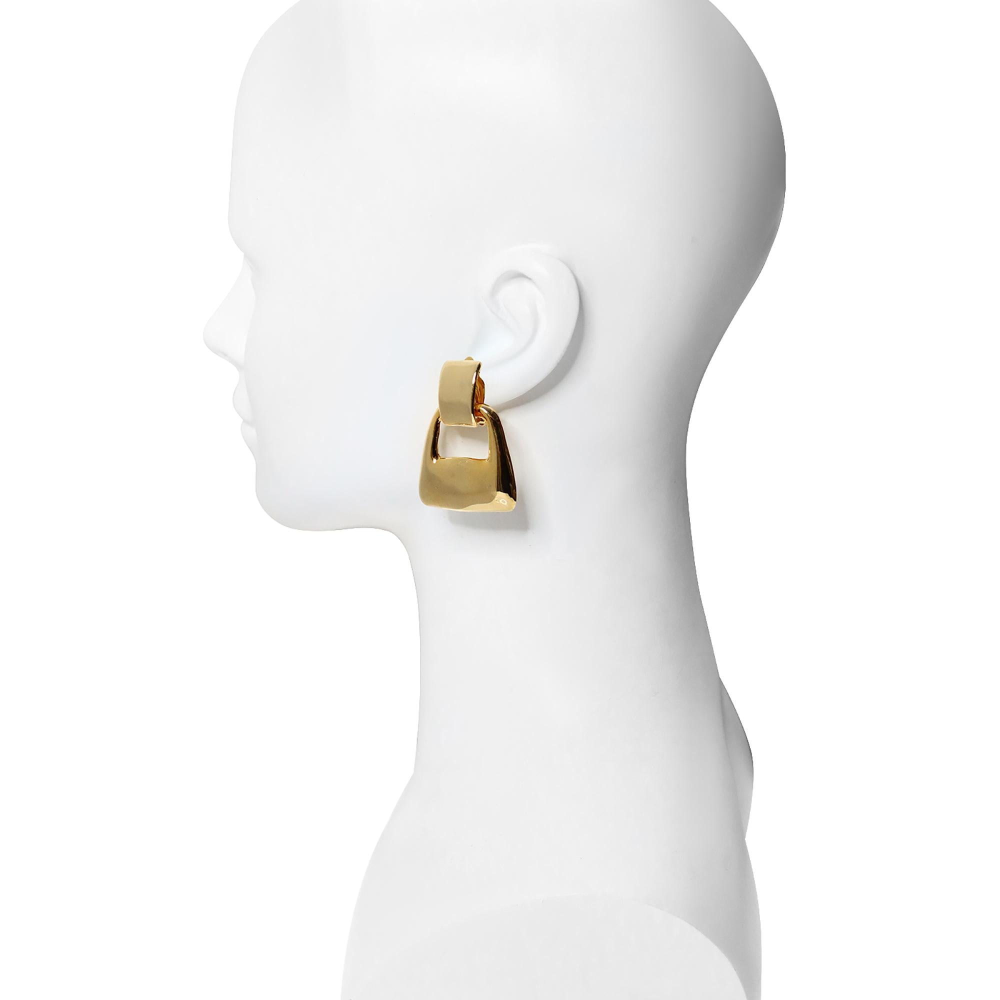 square door knocker earrings