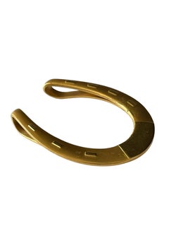 Vintage Gold tone SWANK Horseshoe Money Clip c. 1950s-1970s