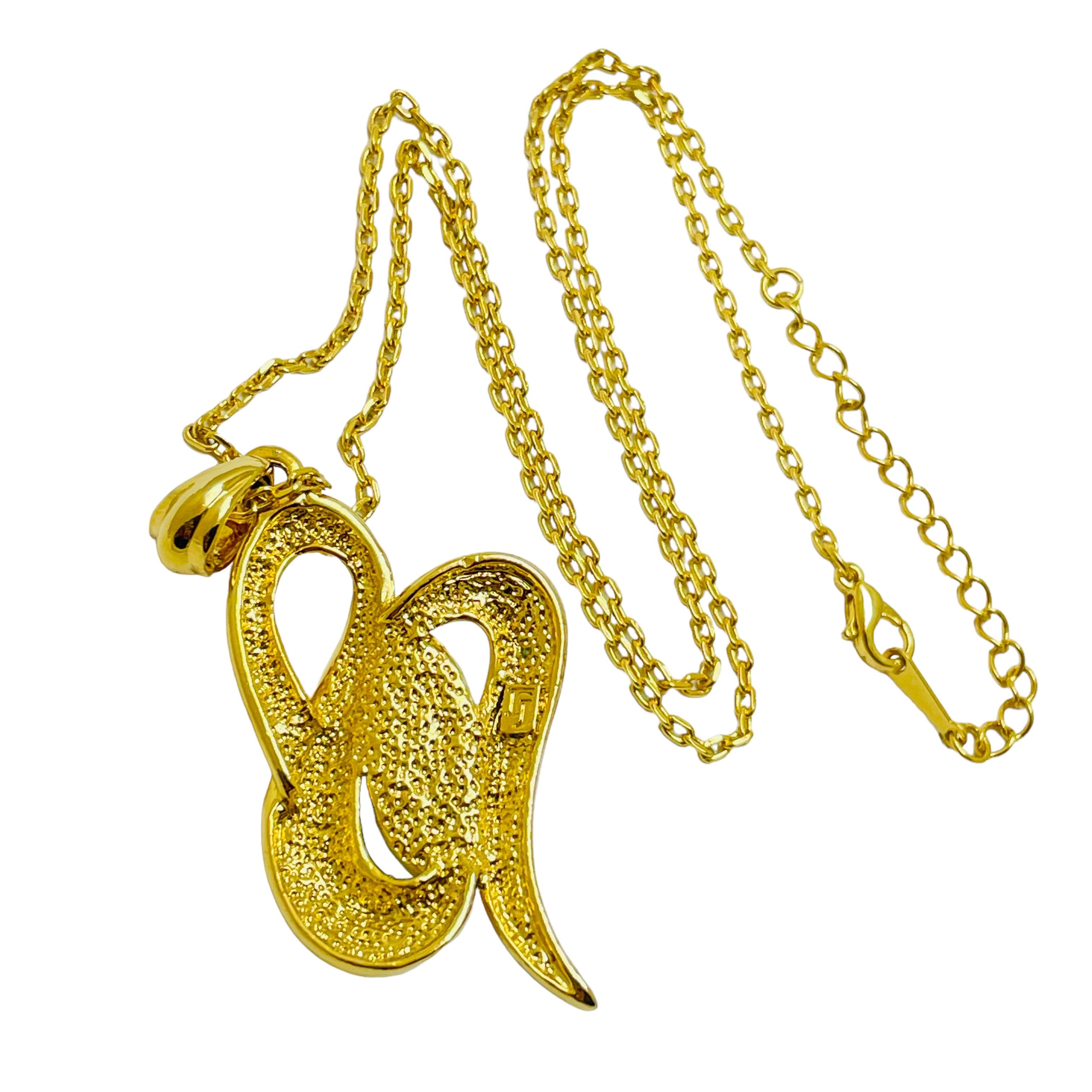 Collana d'epoca con strass turchesi in tonalità oro In condizioni buone in vendita a Palos Hills, IL