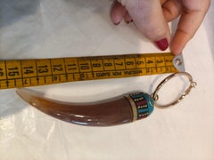 Vintage Gold tone with Stones pendant earrings