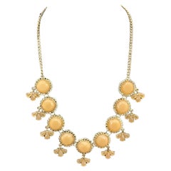 Vintage Gold Toned Statement Necklace