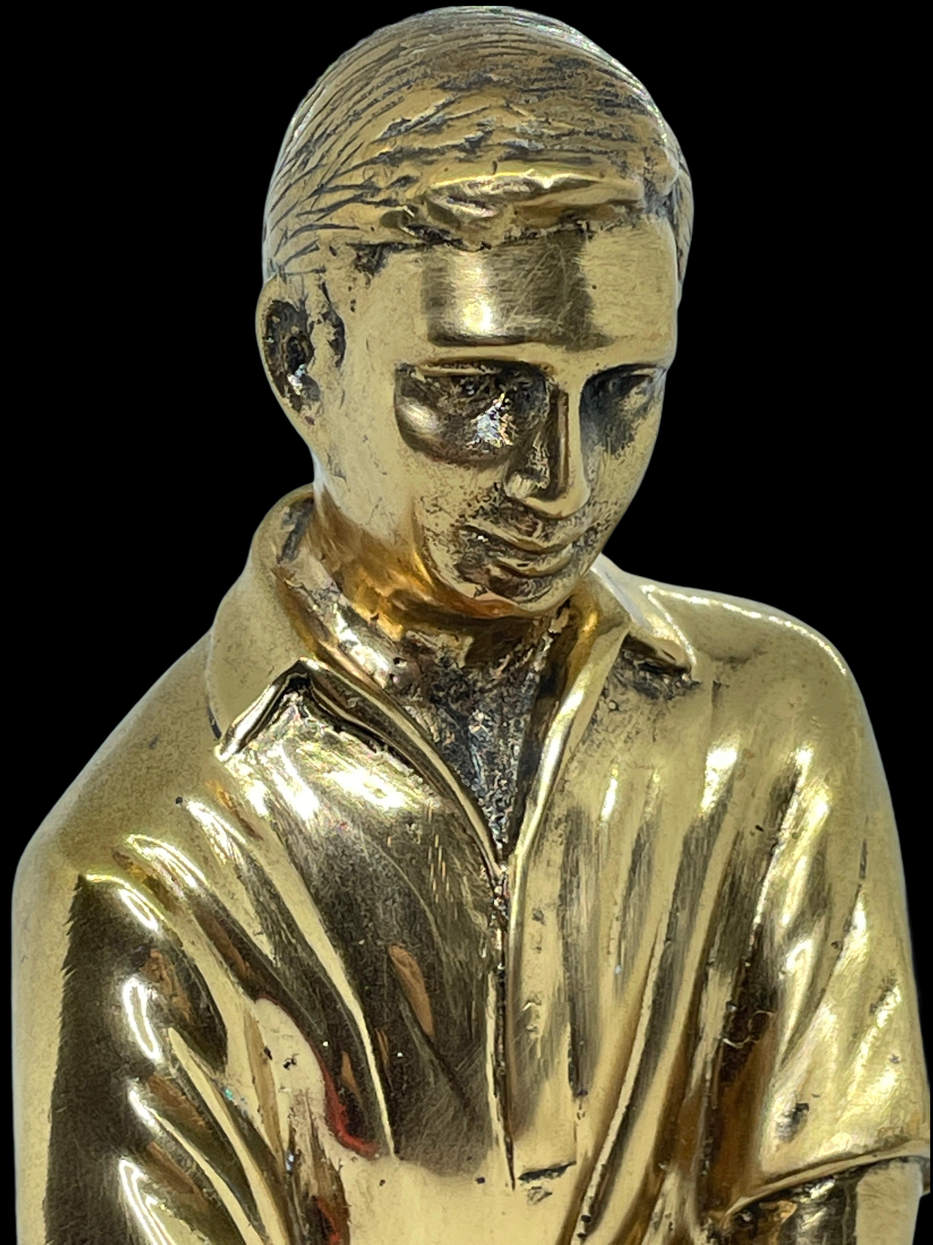 Vintage Golfer Trophy Statue Bronze, Austria, 1960s 2