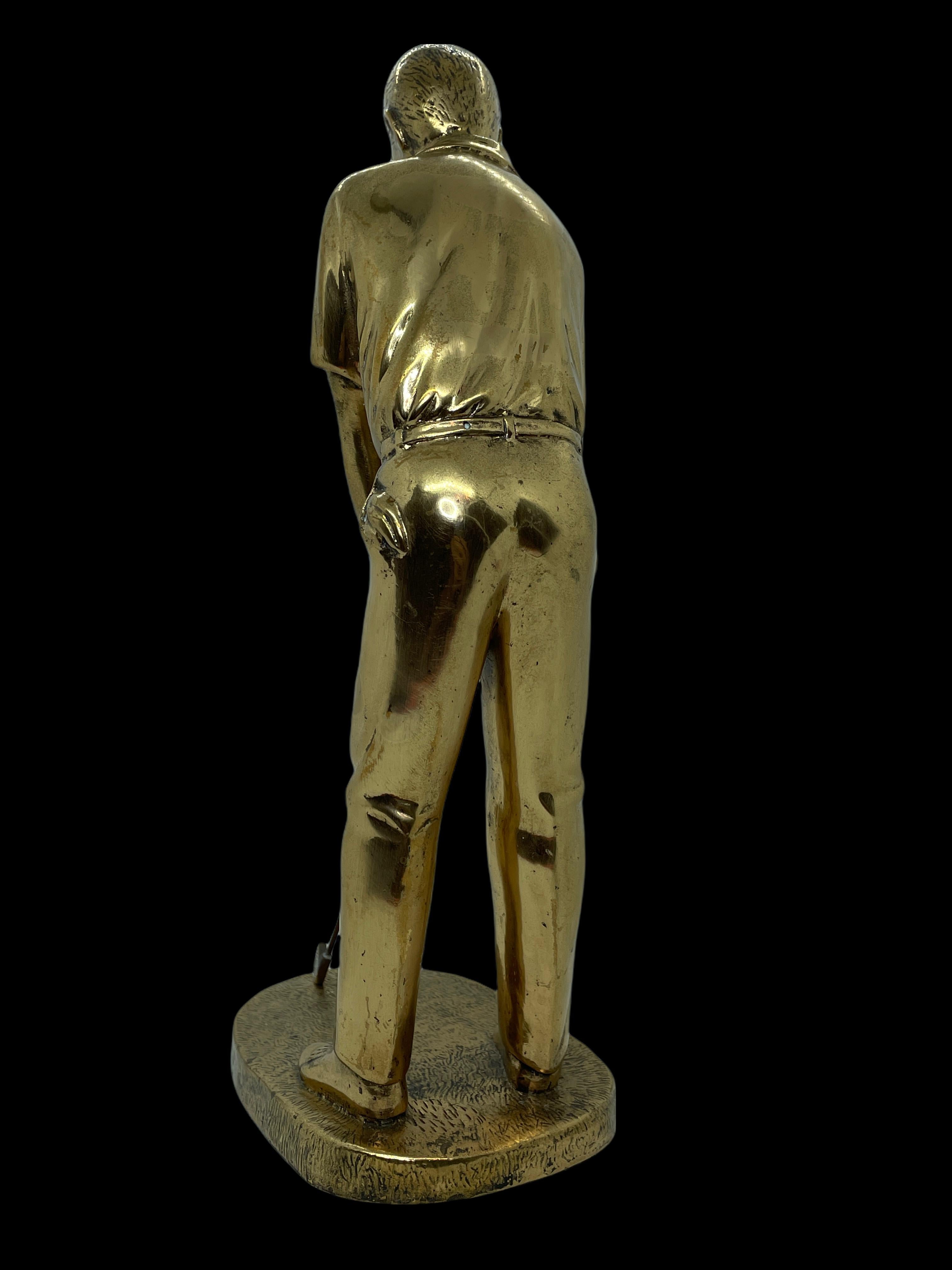 Vintage Golfer Trophy Statue Bronze, Austria, 1960s In Good Condition In Nuernberg, DE