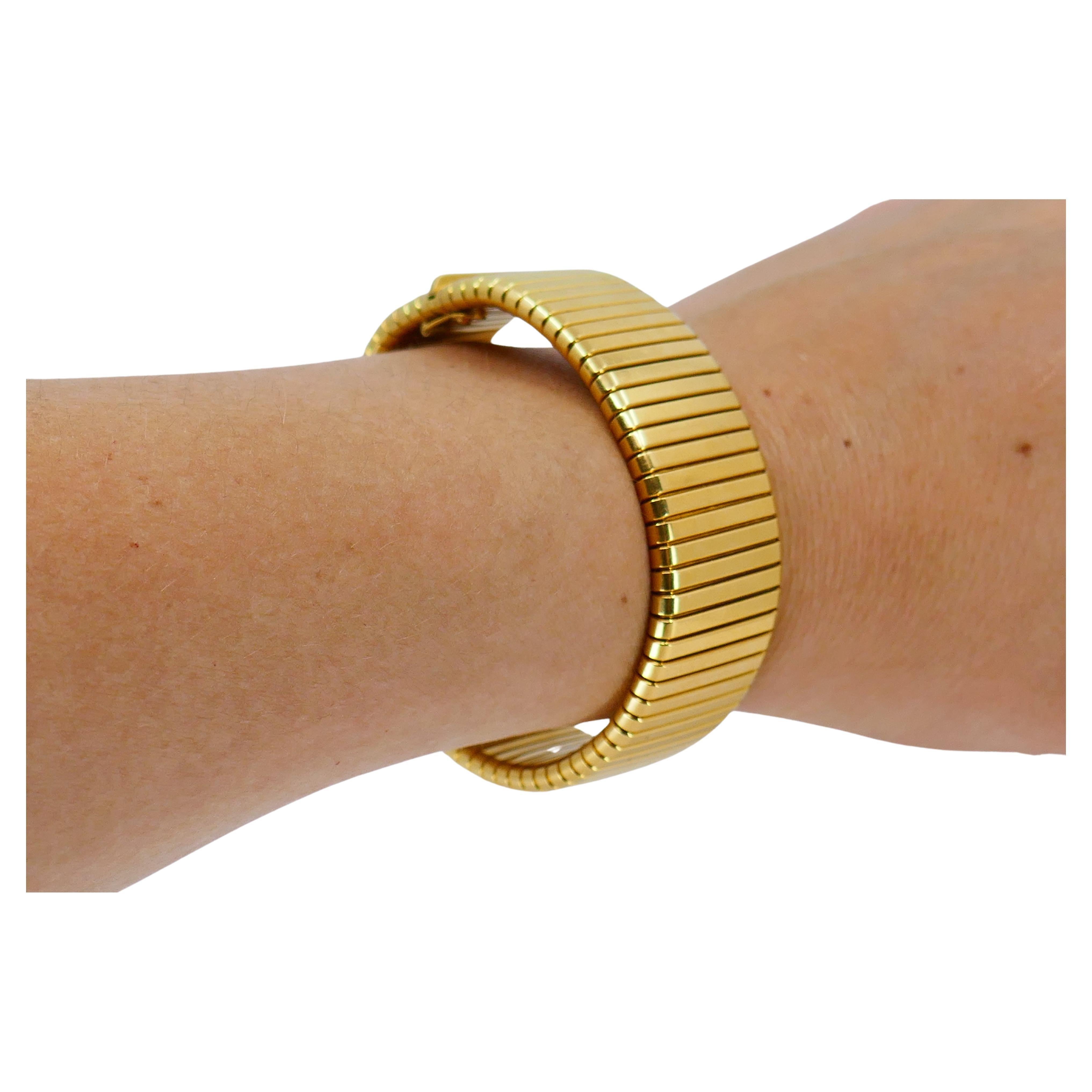Tubogas-Armband aus 18 Karat Gold  im Angebot 2