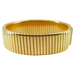 Antique 18k Gold Tubogas Bracelet 