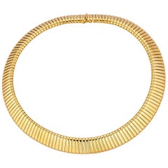 Vintage Gold Tubogas Necklace