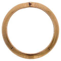 Vintage Gold Tubogas Necklace