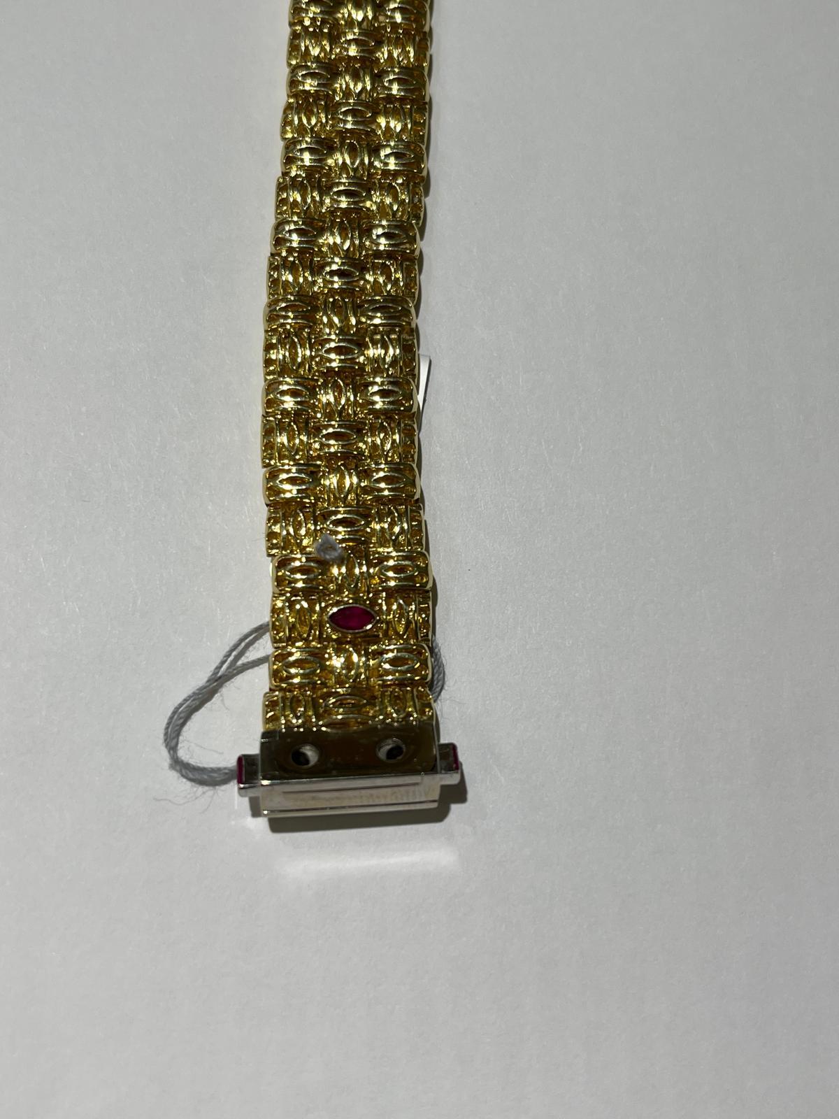 Vintage Gold, White Gold, Diamond, and Ruby Roberto Coin Appasionata Bracelet 1