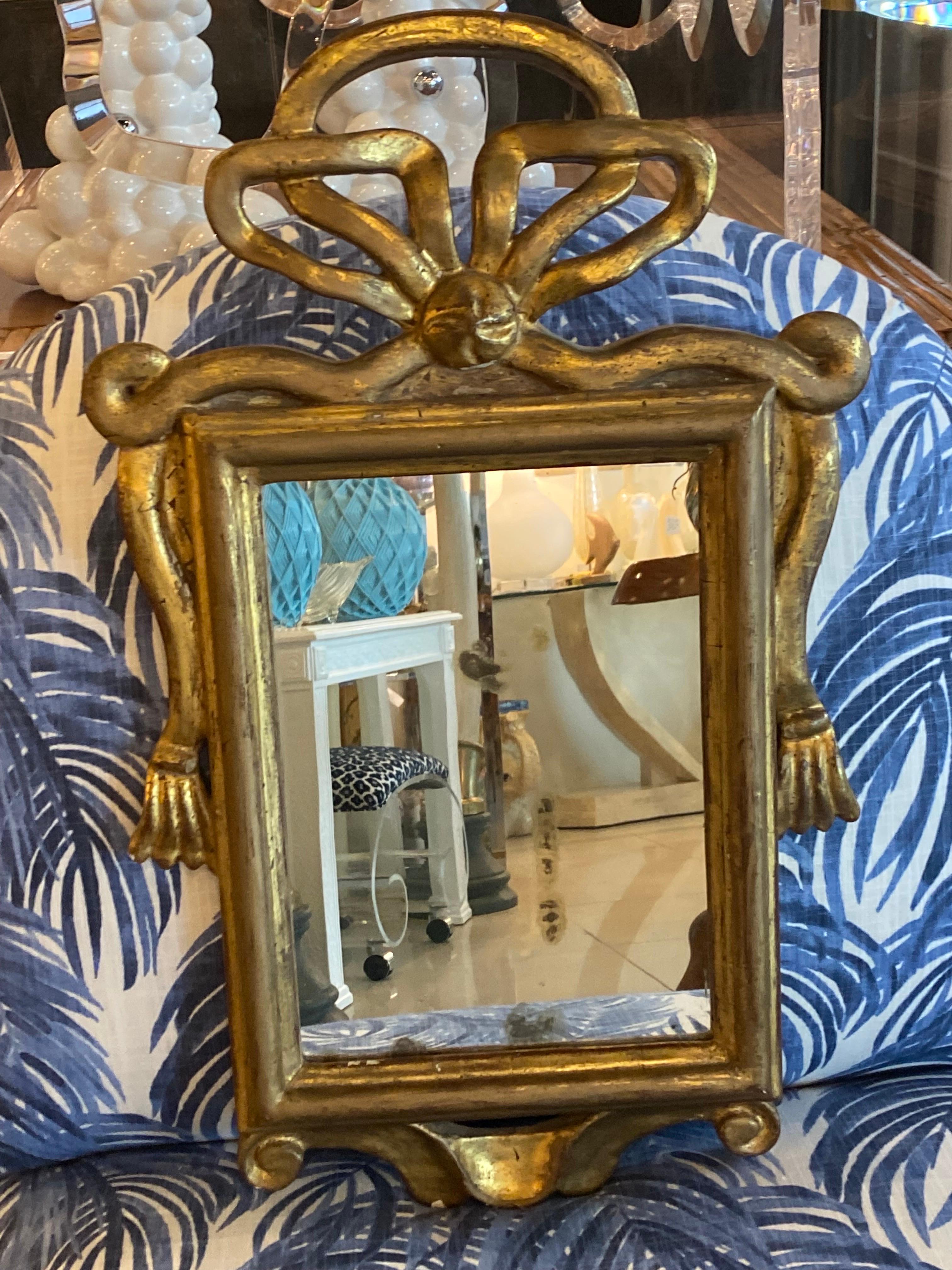 gold bow mirror