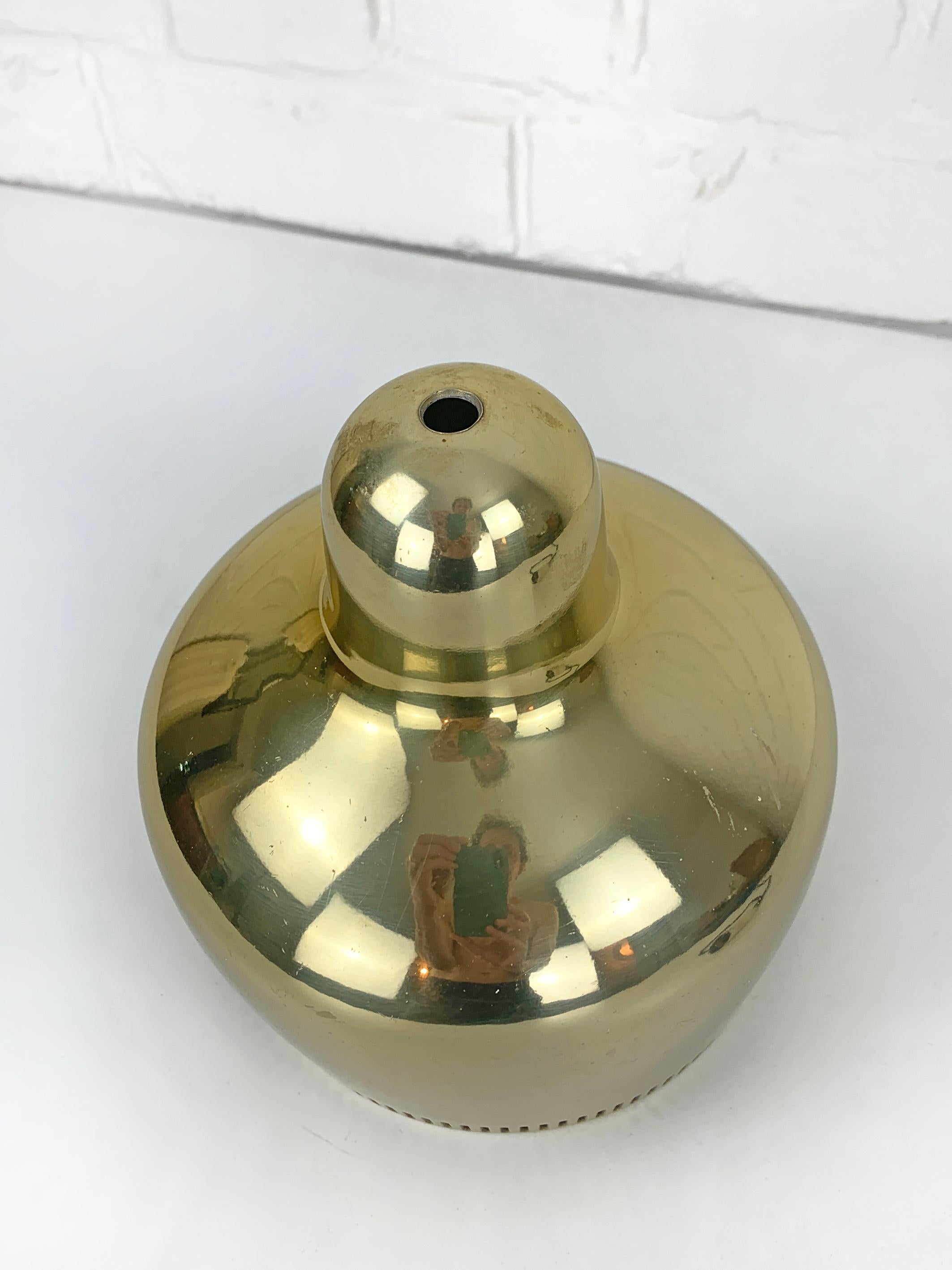 Vintage Golden Bell Pendant Lamp by Alvar Aalto for Louis Poulsen For Sale 5