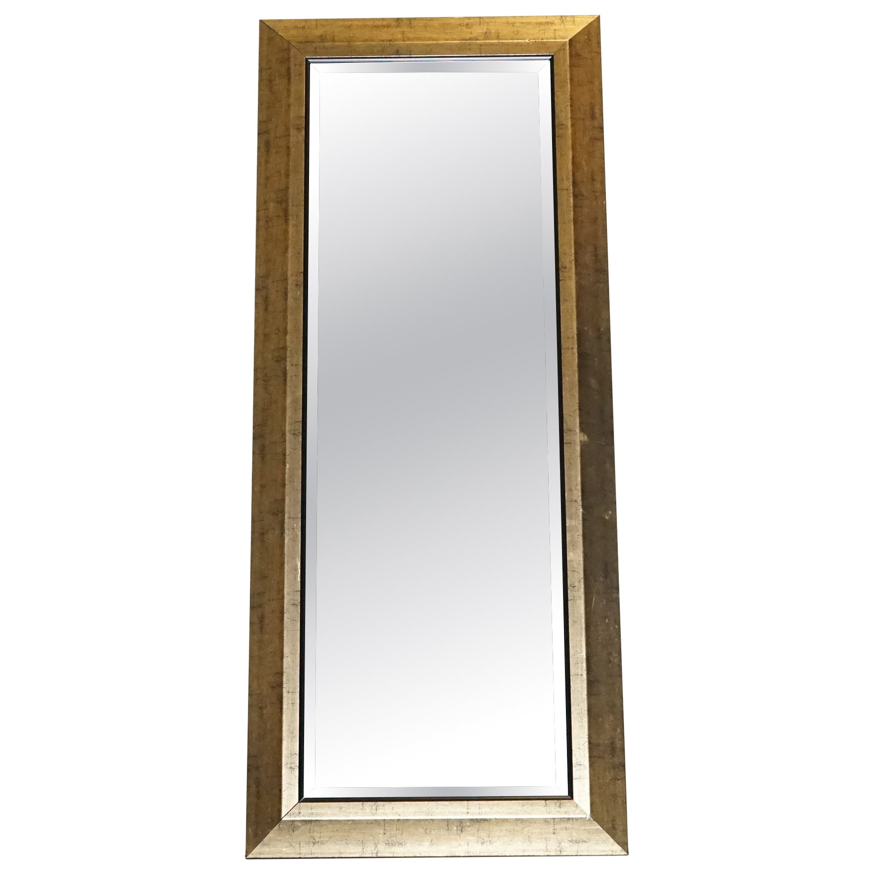 HORIZONTAL ou VERTiCAL HANGÉ EN OR VINTAGE BEVELLED WALL MIRROR HANGÉ