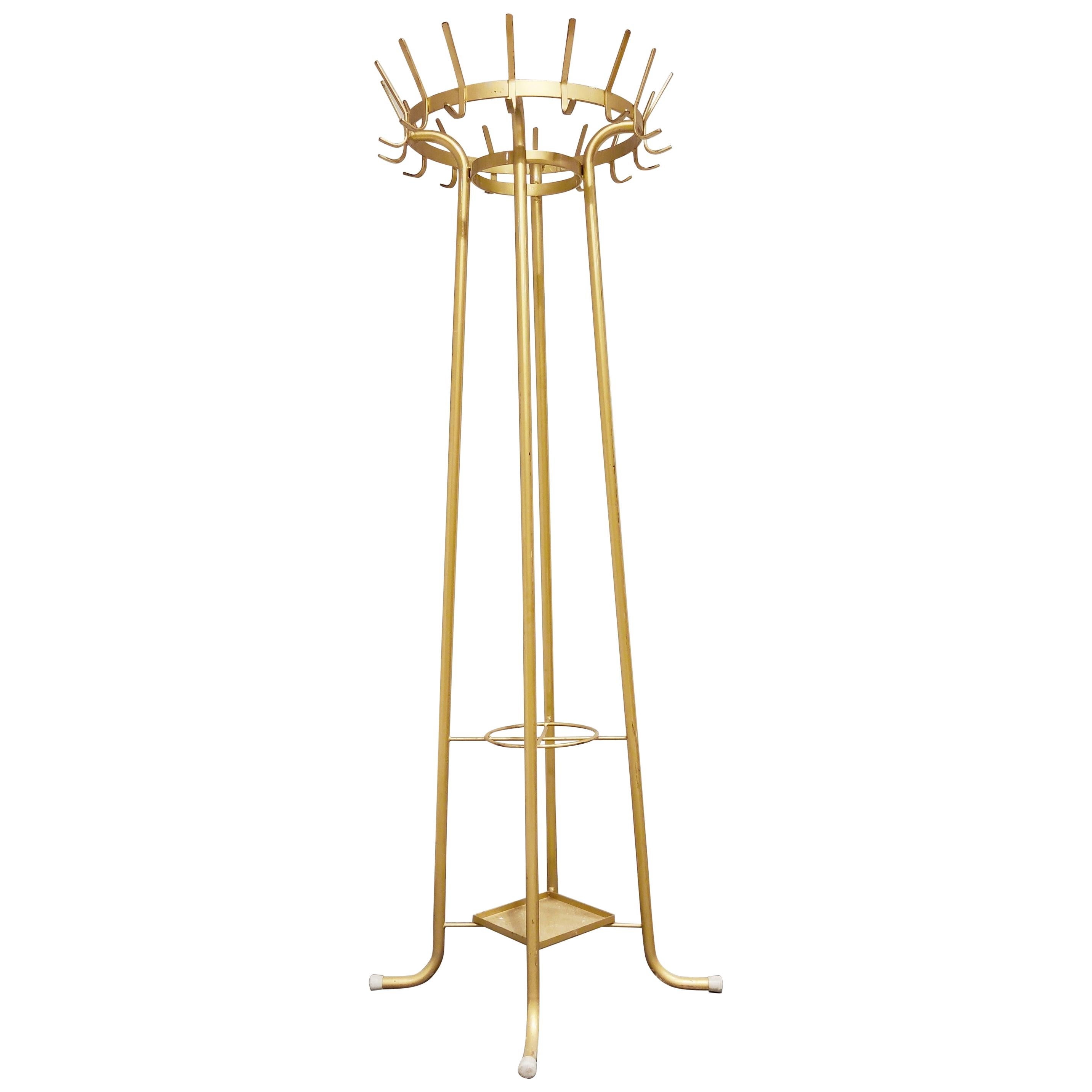 Vintage Rattan Hat and Coat Stand at 1stDibs